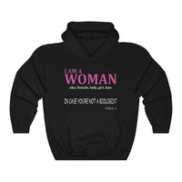 Thumbnail for Printify Hoodie Black / S I am a Woman - simple