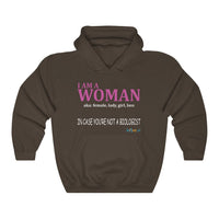 Thumbnail for Printify Hoodie Dark Chocolate / S I am a Woman - simple