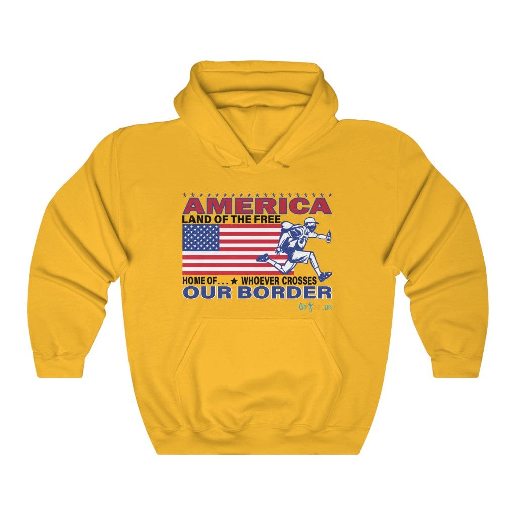 Printify Hoodie Gold / S Land of the Free