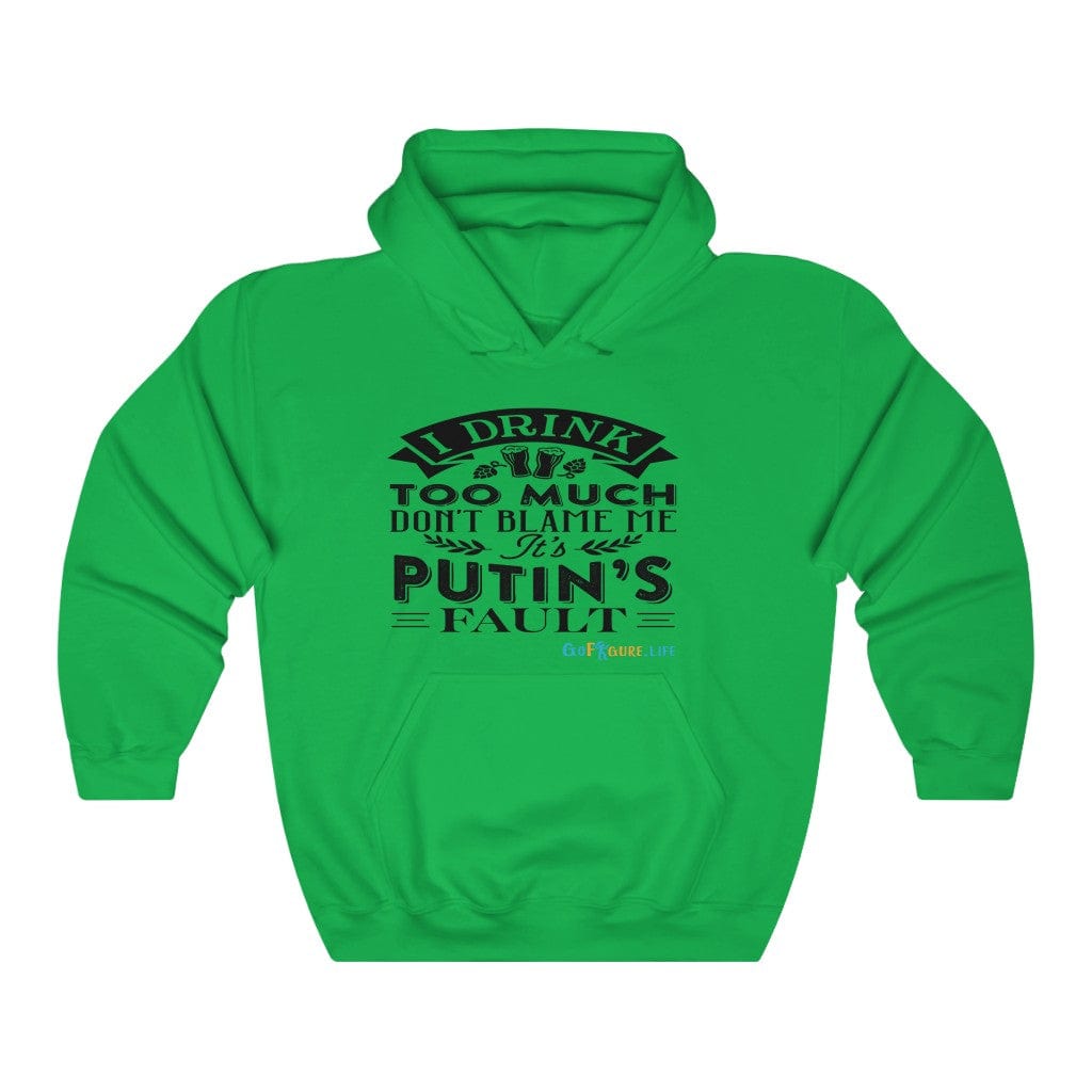Printify Hoodie Irish Green / S Putin's Fault