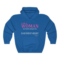 Thumbnail for Printify Hoodie Royal / S I am a Woman - simple