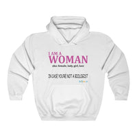 Thumbnail for Printify Hoodie White / S I am a Woman - simple