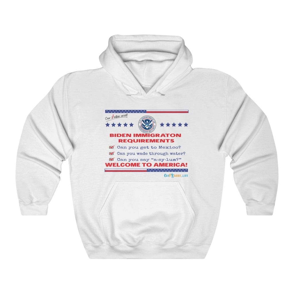 Printify Hoodie White / S Immigration Requirements