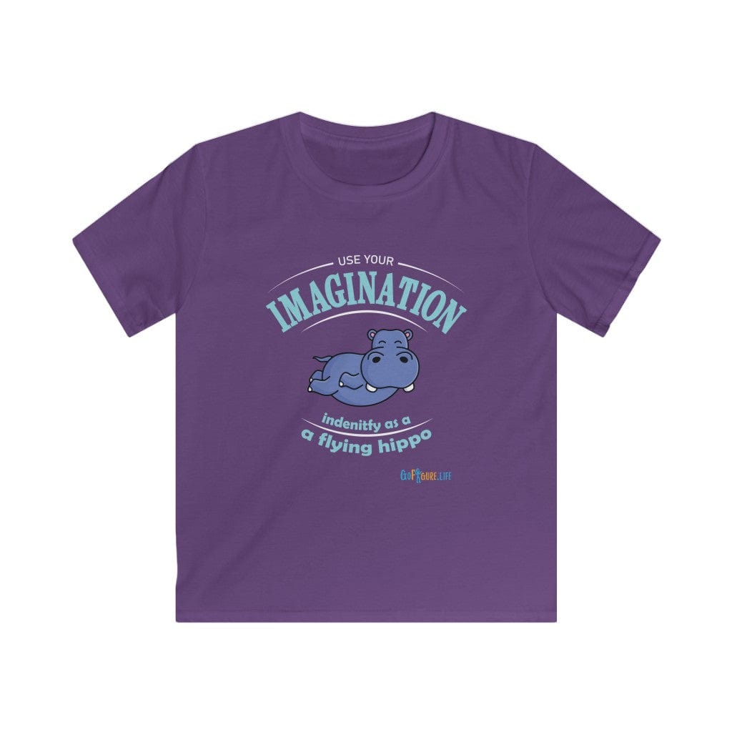 Printify Kids clothes XS / Purple Identify as a flying hippo