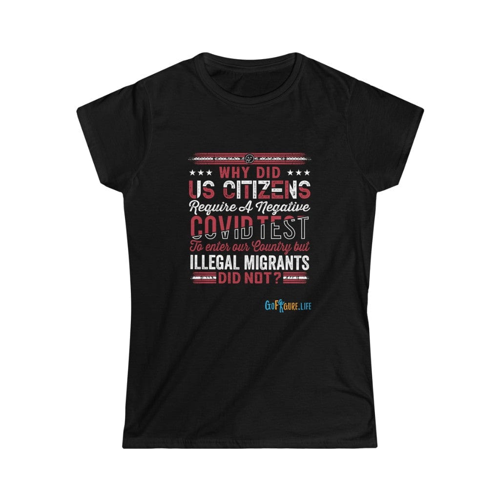 Printify T-Shirt Black / S Women's - COVID Hypocrites