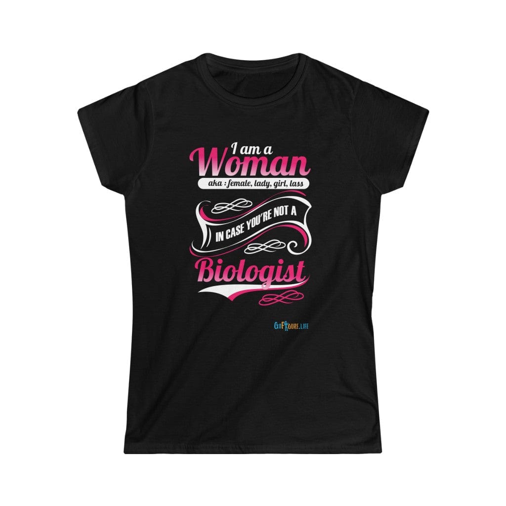 Printify T-Shirt Black / S Women's - I am a Woman - fancy