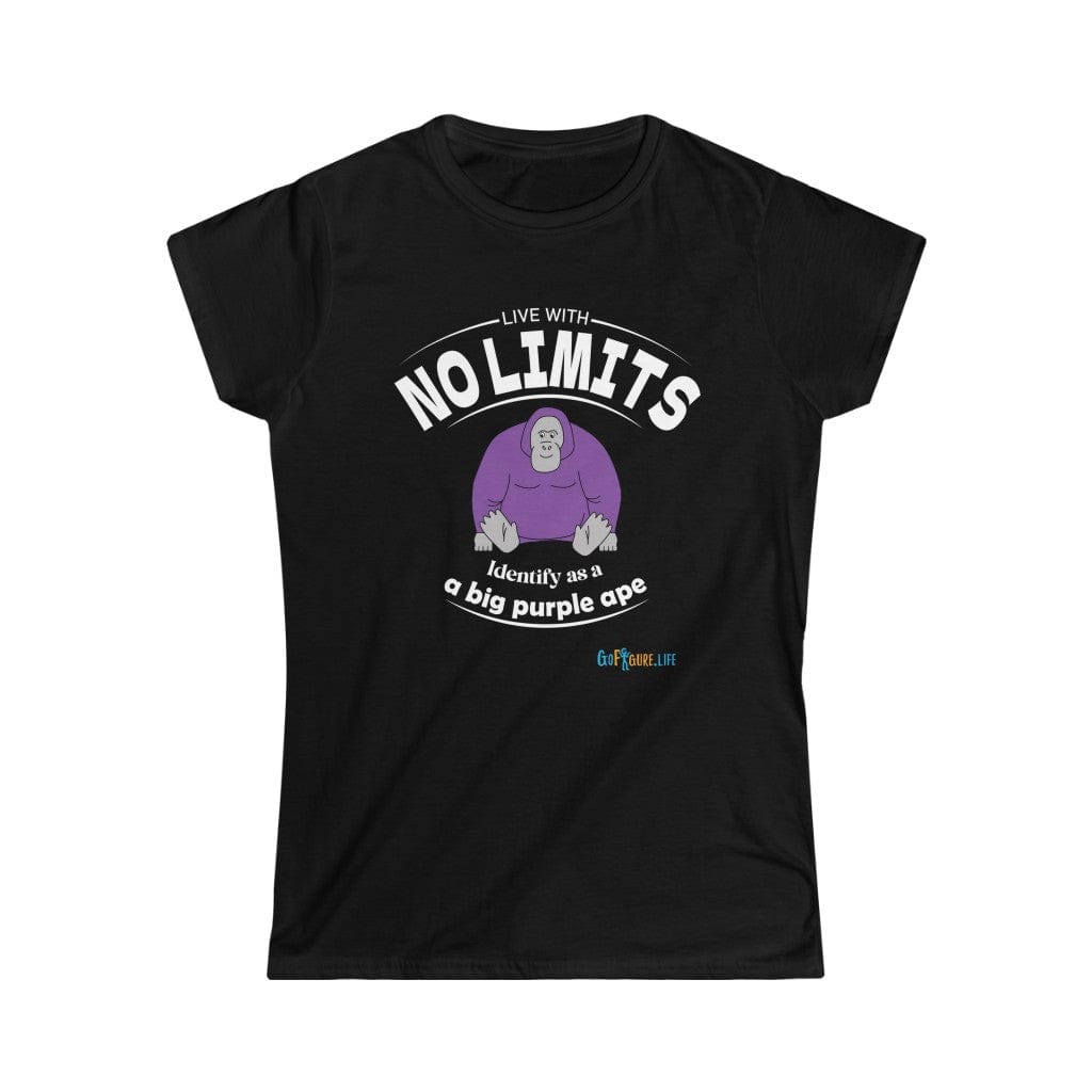Printify T-Shirt Black / S Women's - Identify as a Purple Ape
