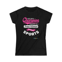 Thumbnail for Printify T-Shirt Black / S Women's - Live Like a Champion 2