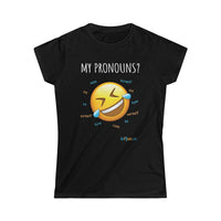 Thumbnail for Printify T-Shirt Black / S Women's - Pronouns are Funny