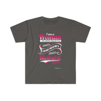 Thumbnail for Printify T-Shirt Charcoal / S I am a Woman - fancy