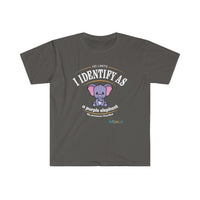 Thumbnail for Printify T-Shirt Charcoal / S Identify as a Purple Elephant!