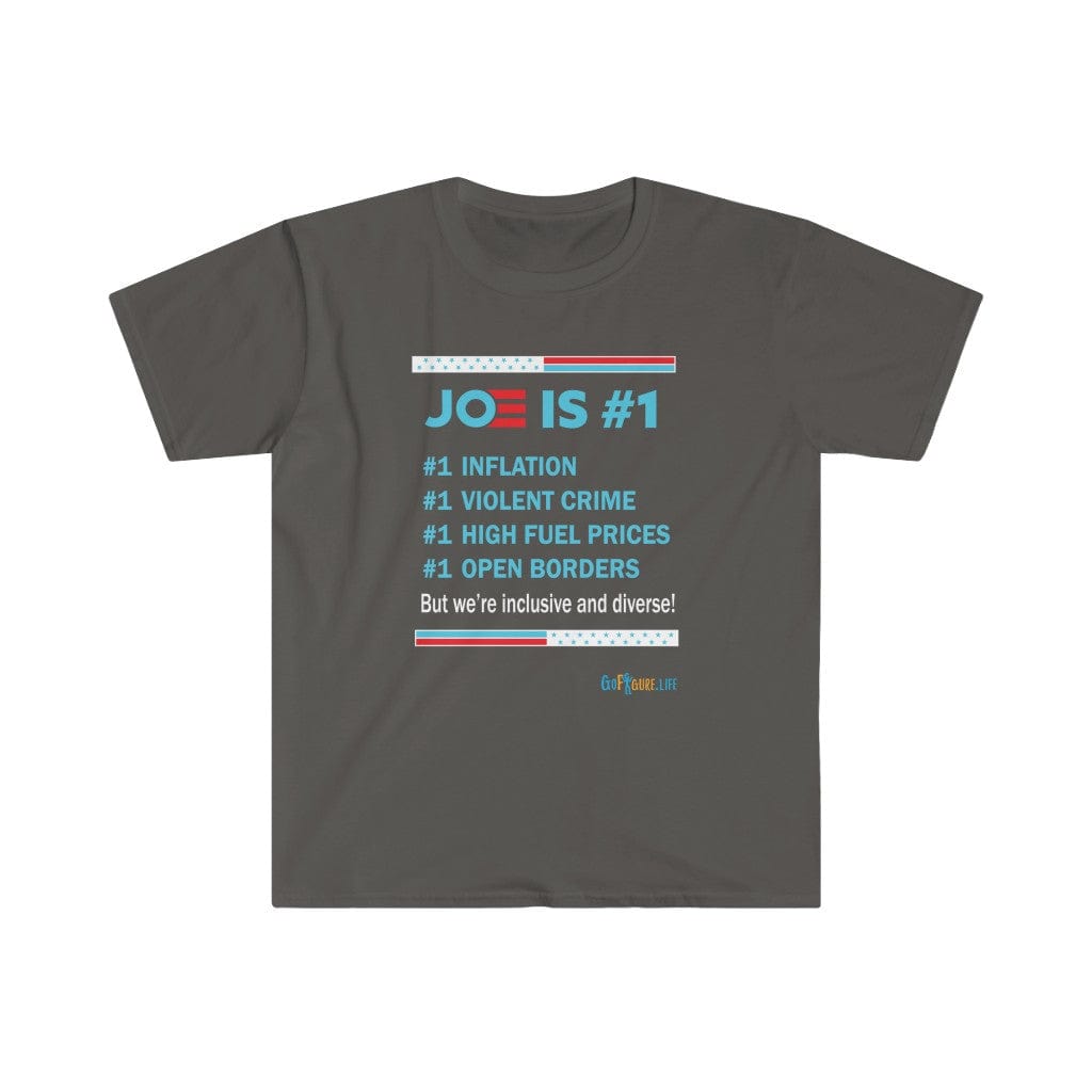 Printify T-Shirt Charcoal / S Joe is #1