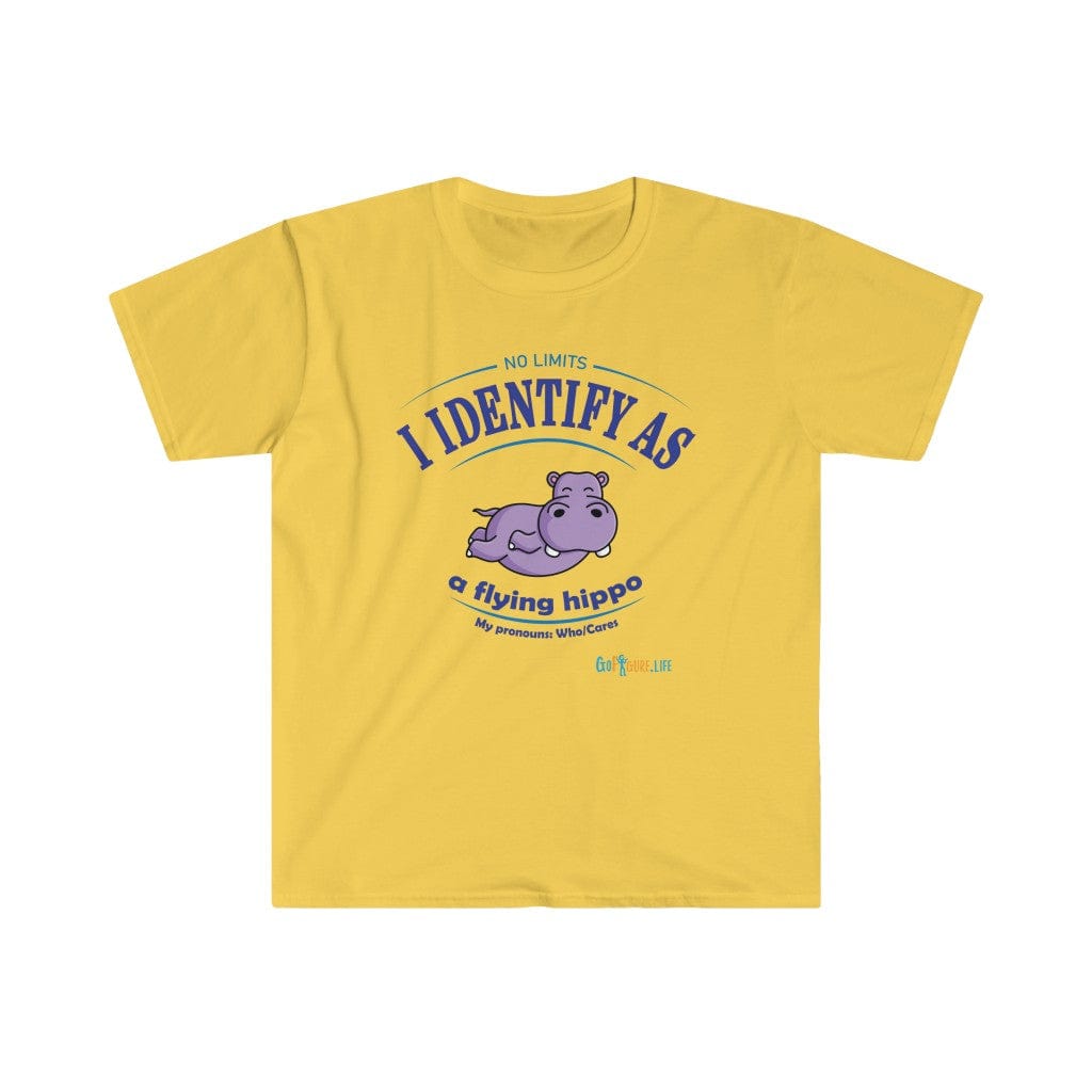 Printify T-Shirt Daisy / S Identify as a flying Hippo!