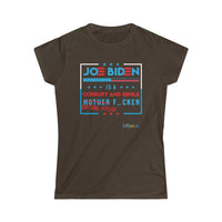 Thumbnail for Printify T-Shirt Dark Chocolate / XL Joe is a Birthing Person F_cker