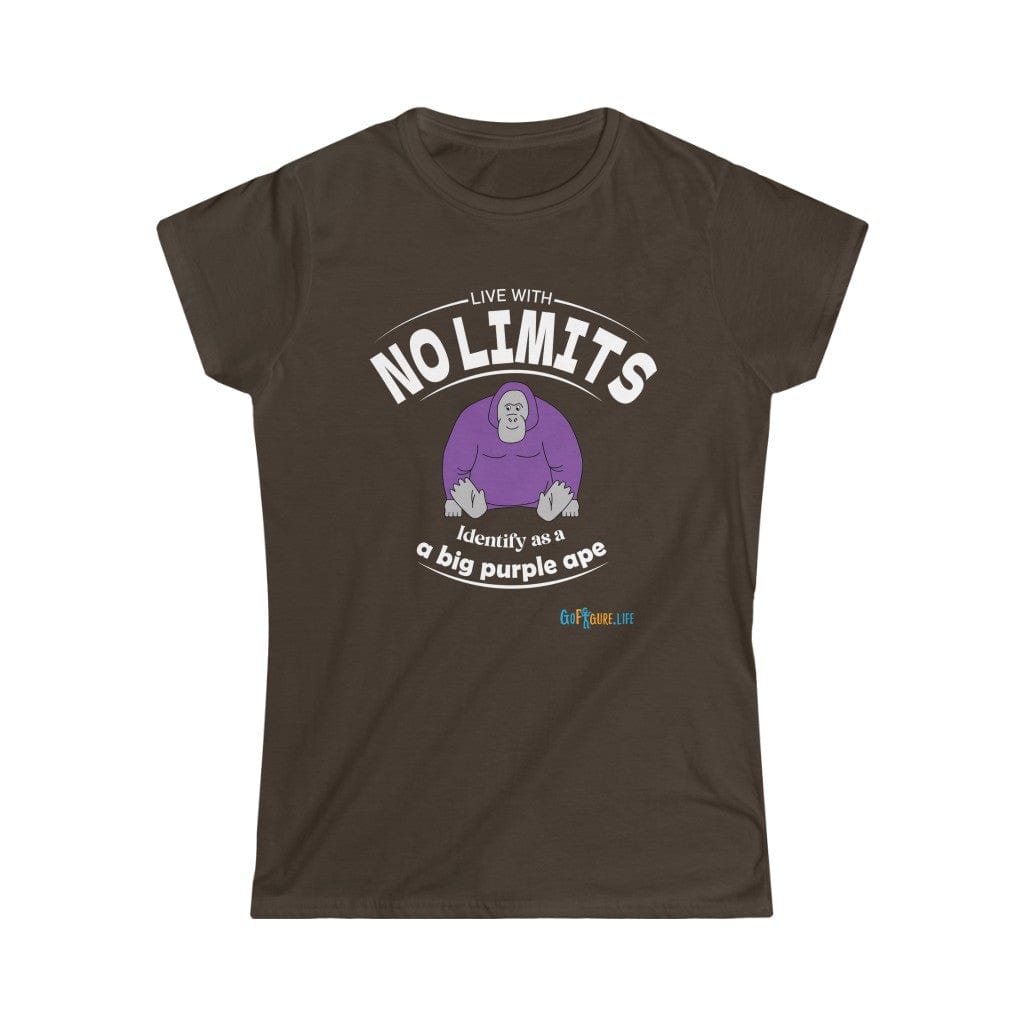 Printify T-Shirt Dark Chocolate / XL Women's - Identify as a Purple Ape