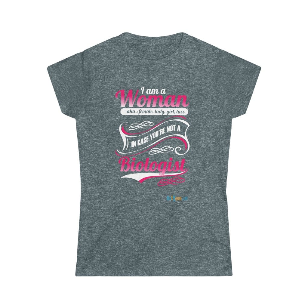Printify T-Shirt Dark Heather / S Women's - I am a Woman - fancy