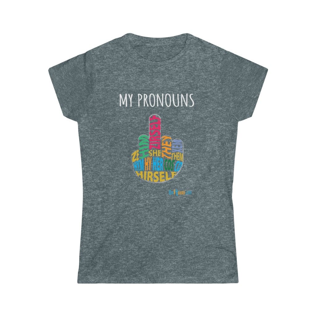 Printify T-Shirt Dark Heather / S Women's - My Pronouns