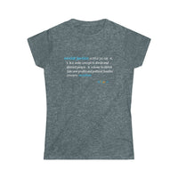 Thumbnail for Printify T-Shirt Dark Heather / S Women's - Social Justice