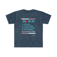 Thumbnail for Printify T-Shirt Heather Navy / S Joe is #1
