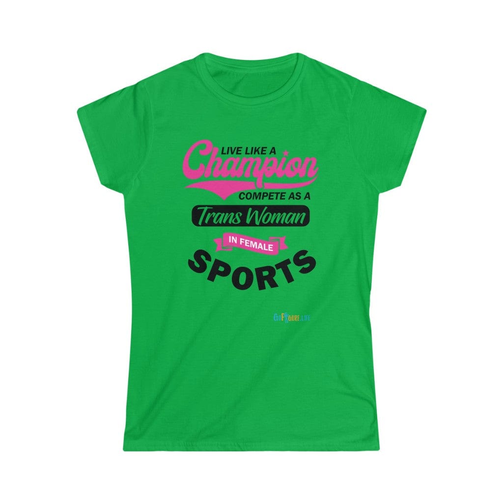 Printify T-Shirt Irish Green / L Women's - Live Like a Champion 2