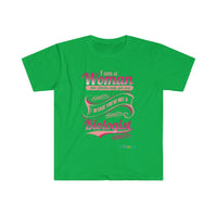 Thumbnail for Printify T-Shirt Irish Green / S I am a Woman - fancy