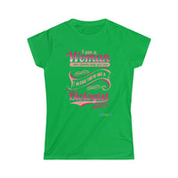 Thumbnail for Printify T-Shirt Irish Green / S Women's - I am a Woman - fancy