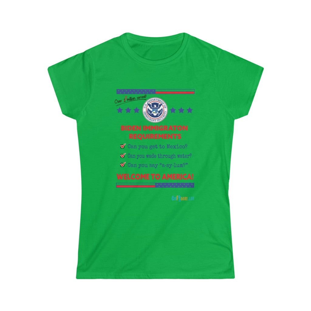 Printify T-Shirt Irish Green / S Women's - Immigration Requirements