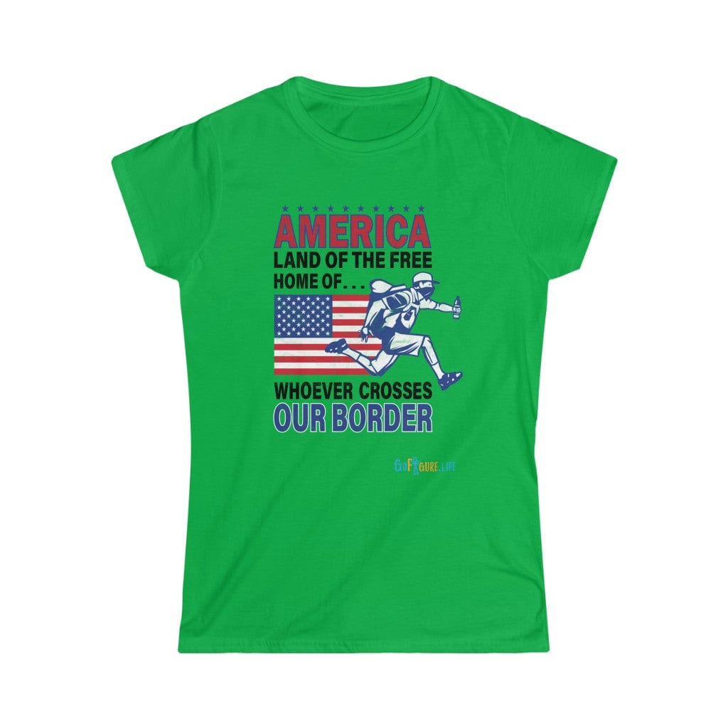 Printify T-Shirt Irish Green / S Women's - Land of the Free
