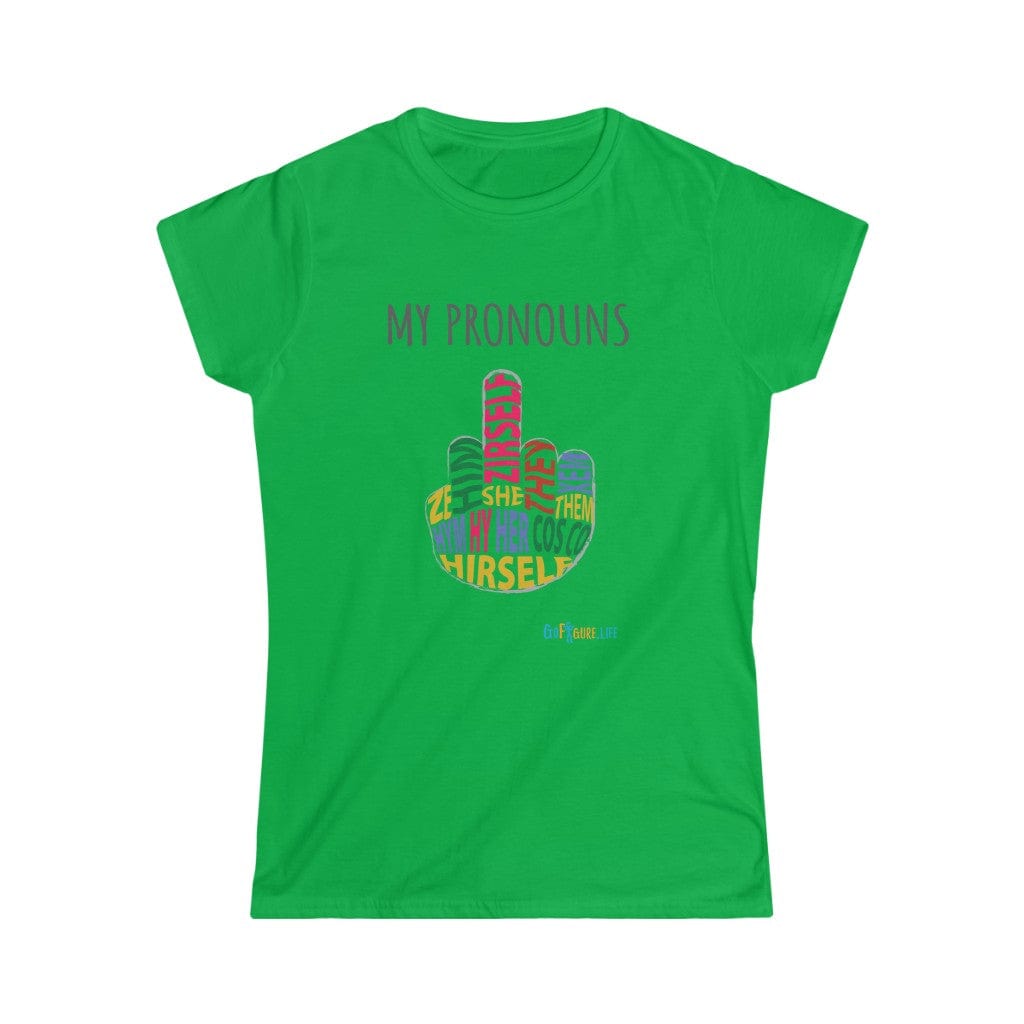 Printify T-Shirt Irish Green / S Women's - My Pronouns