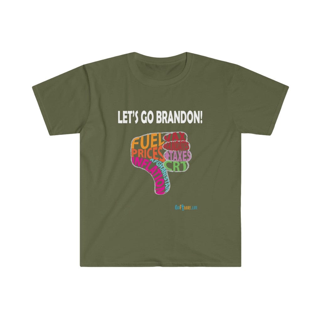 Printify T-Shirt Military Green / S Brandon Thumbs Down