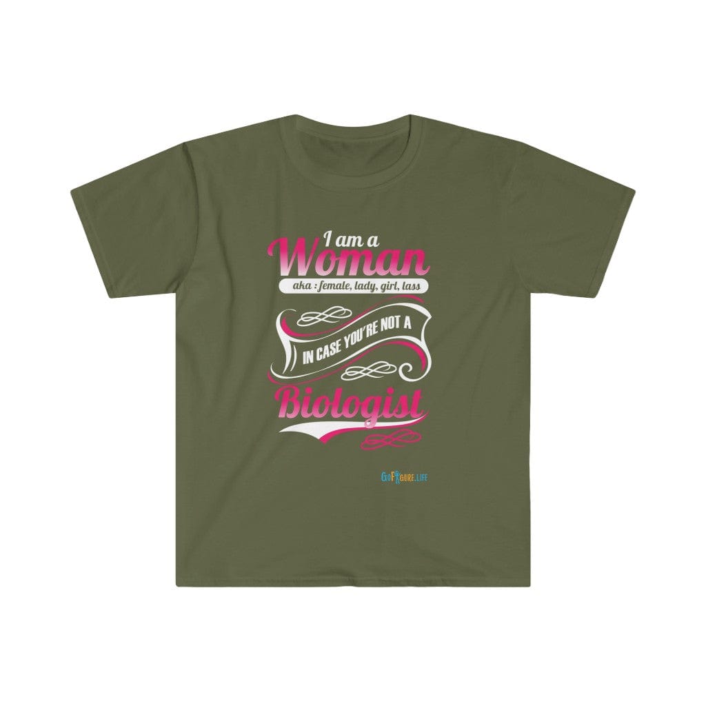 Printify T-Shirt Military Green / S I am a Woman - fancy