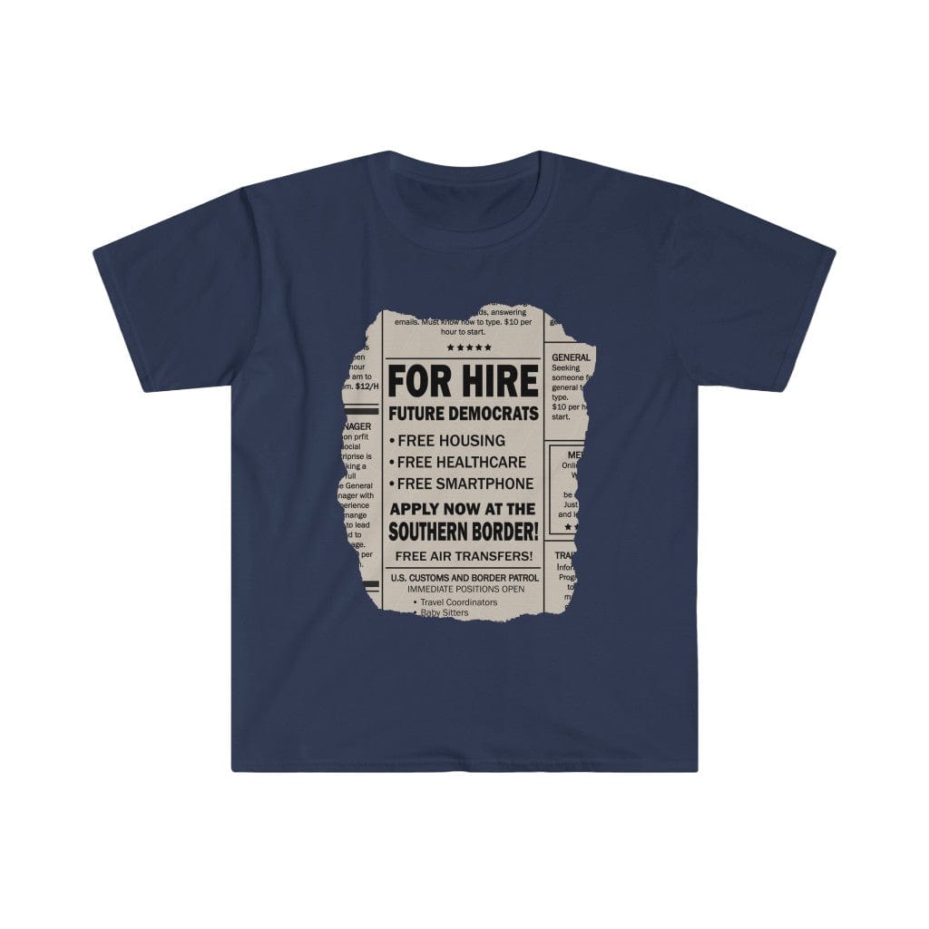 Printify T-Shirt Navy / S Democrats for Hire