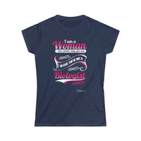 Thumbnail for Printify T-Shirt Navy / S Women's - I am a Woman - fancy