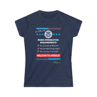 Thumbnail for Printify T-Shirt Navy / S Women's - Immigration Requirements