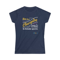 Thumbnail for Printify T-Shirt Navy / S Women's - Live like a Champion