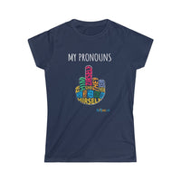 Thumbnail for Printify T-Shirt Navy / S Women's - My Pronouns