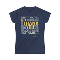 Thumbnail for Printify T-Shirt Navy / S Women's - No Thank You