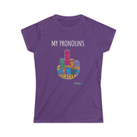 Thumbnail for Printify T-Shirt Purple / S Women's - My Pronouns