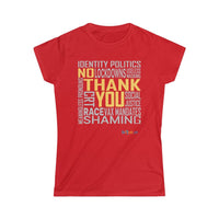 Thumbnail for Printify T-Shirt Red / L Women's - No Thank You