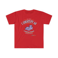 Thumbnail for Printify T-Shirt Red / S Identify as a flying Hippo!