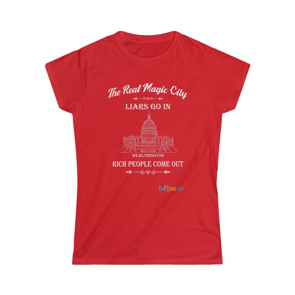 Printify T-Shirt Red / S Women's - The Real Magic City