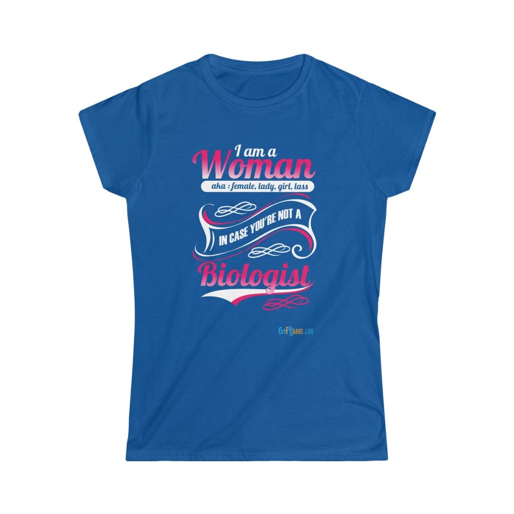 Printify T-Shirt Royal / L Women's - I am a Woman - fancy