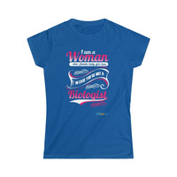 Thumbnail for Printify T-Shirt Royal / L Women's - I am a Woman - fancy