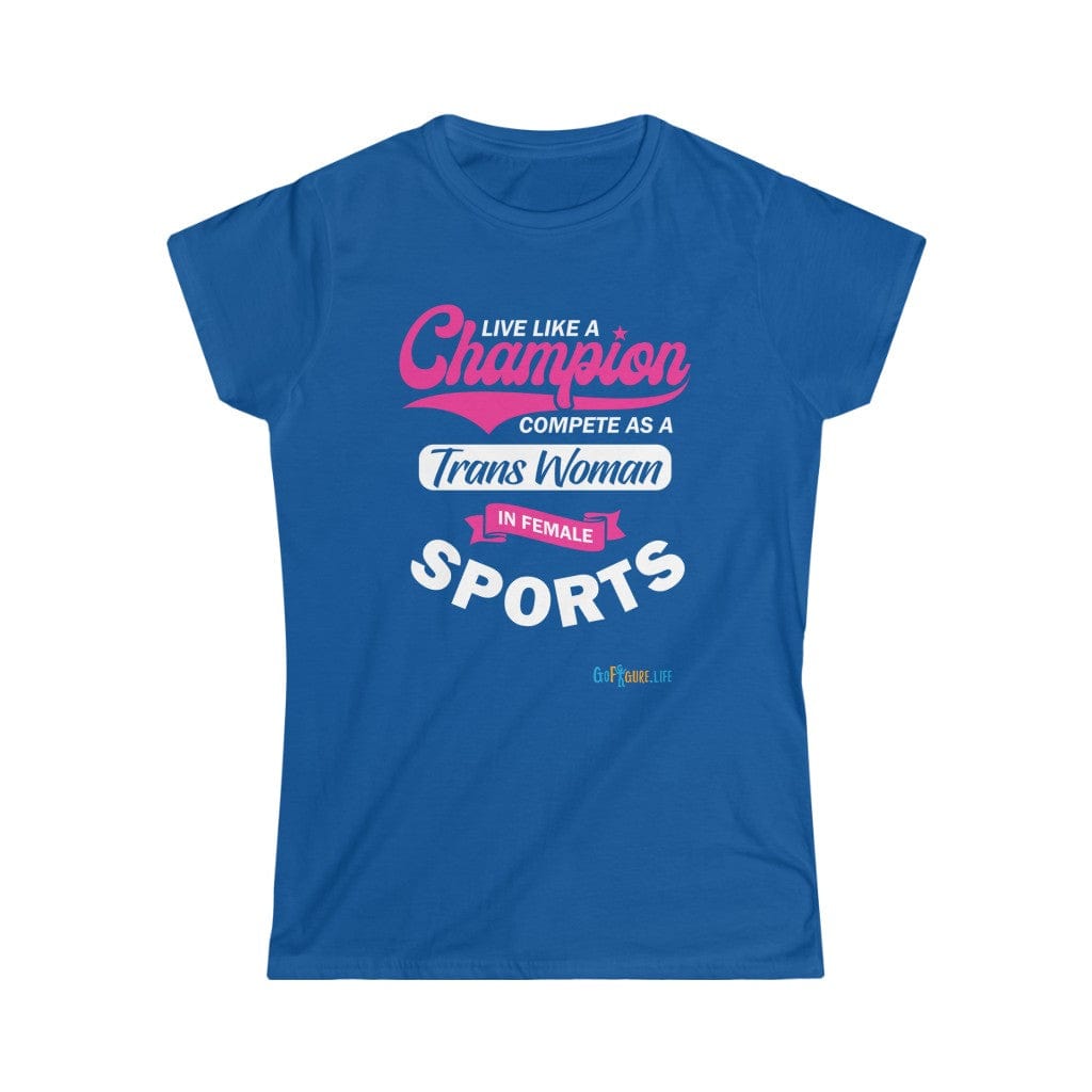 Printify T-Shirt Royal / S Women's - Live Like a Champion 2