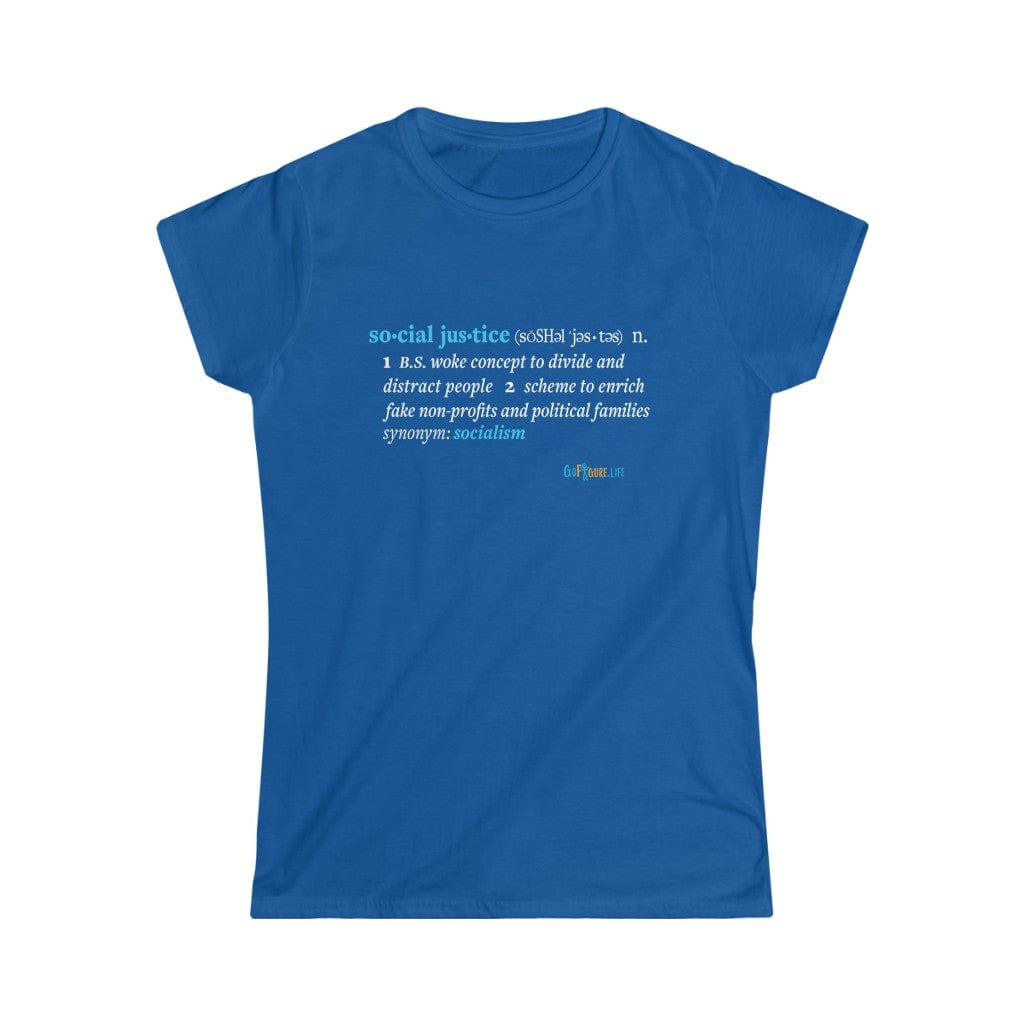 Printify T-Shirt Royal / S Women's - Social Justice