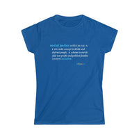 Thumbnail for Printify T-Shirt Royal / S Women's - Social Justice