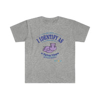 Thumbnail for Printify T-Shirt Sport Grey / S Identify as a flying Hippo!