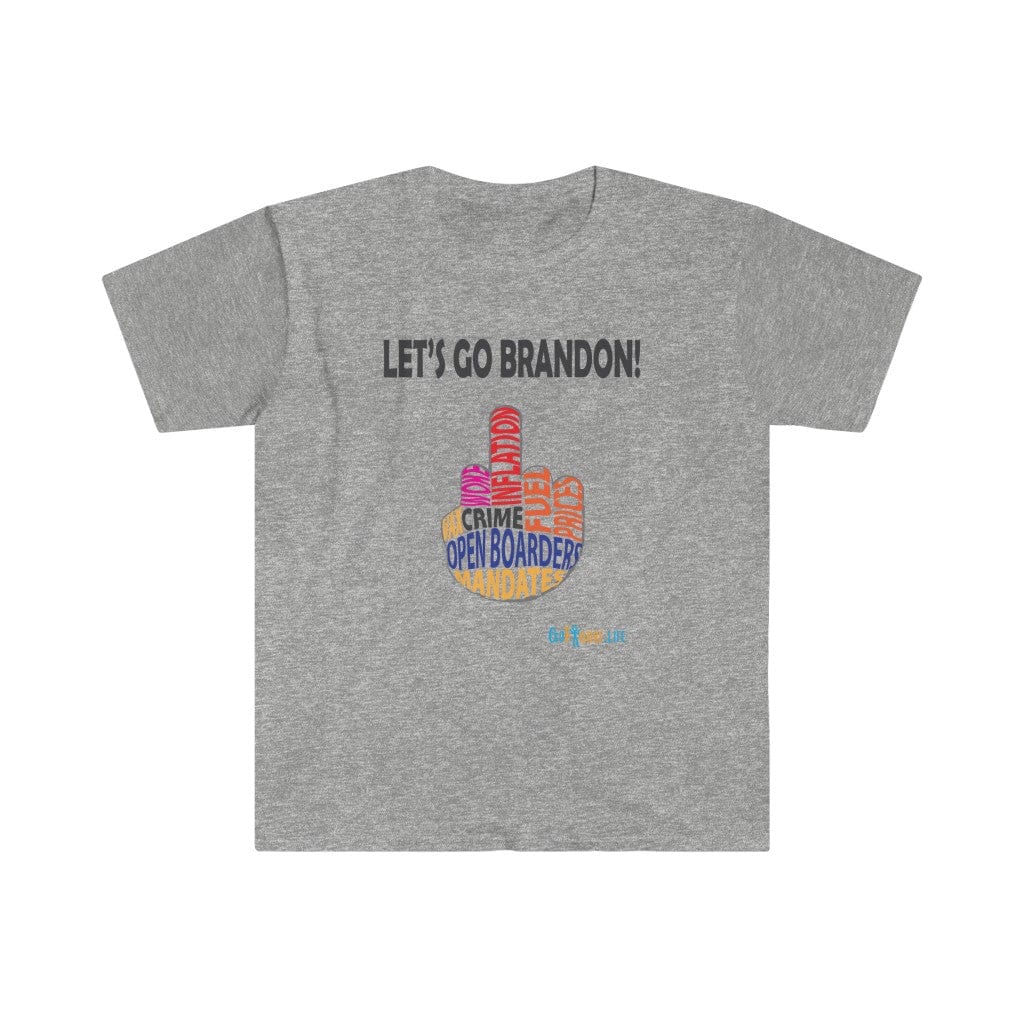 Printify T-Shirt Sport Grey / S Let’s go Brandon!