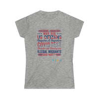 Thumbnail for Printify T-Shirt Sport Grey / S Women's - COVID Hypocrites