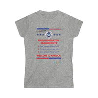 Thumbnail for Printify T-Shirt Sport Grey / S Women's - Immigration Requirements